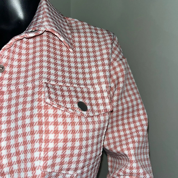 MISSGUIDED Pink/Red Gingham Jacket - Picture 4 of 4